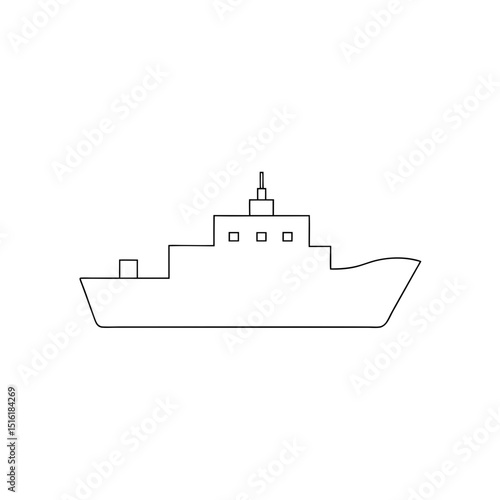 Powerful Icebreaker Ship Arctic Vessel Exploration Transportation