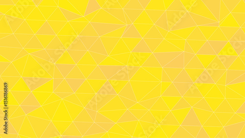 Yellow Background With Triangle Pattern, Vector, Illustrations