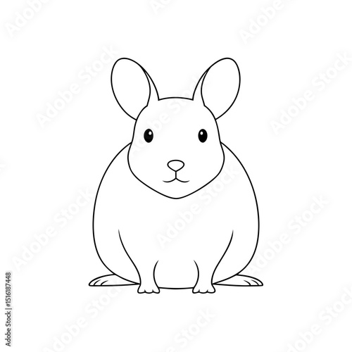 The Large Eared Vole A Small Rodent From Asia On An Isolated White Floor
