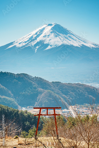 Tenku no Torii with Mount Fuji View, Kawaguchiko Lake, Japan
