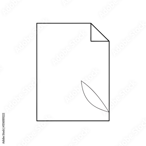 A Sheet Of Loose Leaf Paper For Writing Or Drawing On A White Background