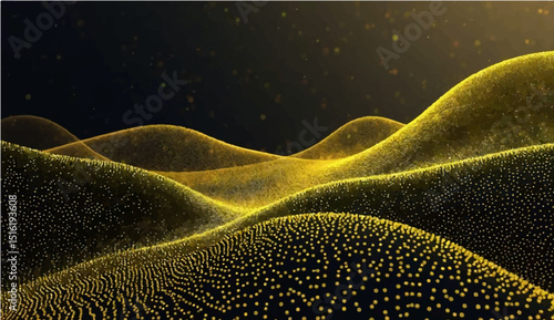 Abstract dot black lemon pattern gradient texture technology background
