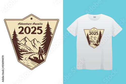 Camping T-Shirt Design – Outdoor Adventure, Nature Exploration, and Wilderness Graphic Tee,