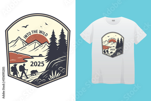 Camping T-Shirt Design – Outdoor Adventure, Nature Exploration, and Wilderness Graphic Tee,