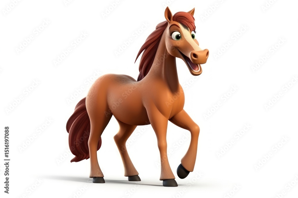 Horse cartoon mammal animal. Horse cartoon mammal animal.