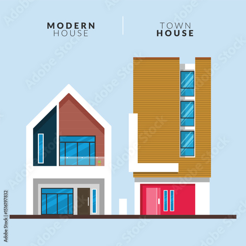 Modern vs Townhouse Home Design