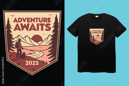 Camping T-Shirt Design – Outdoor Adventure, Nature, and Wilderness Exploration Graphic Tee,