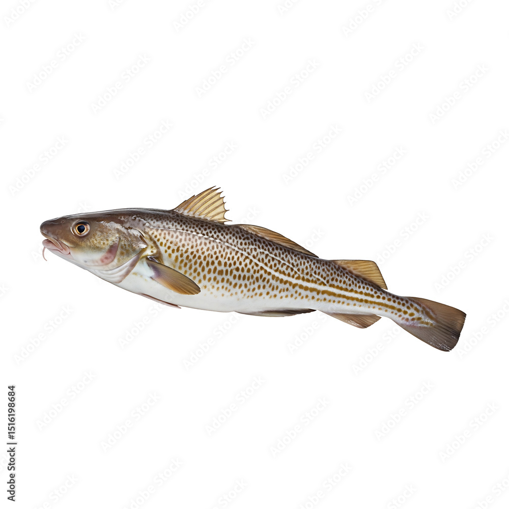 Naklejka premium cod fish isolated on transparent background
