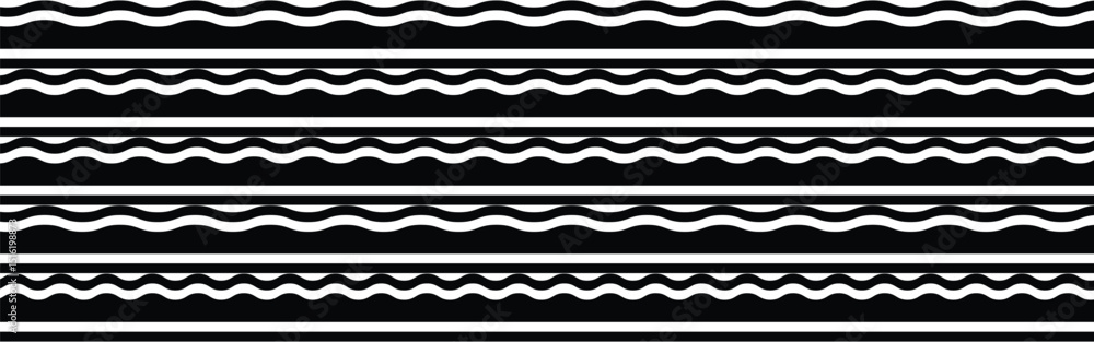Scalloped edge seamless set. borders and dividers. Simple scalloped border. Repeat cute vintage frill ornament. Texture ribbons. Vector illustration isolated on white background Scalloped edge seamless set. borders and dividers. Simple scalloped border. Repeat cute vintage frill ornament. Texture ribbons. Vector illustration isolated on white background