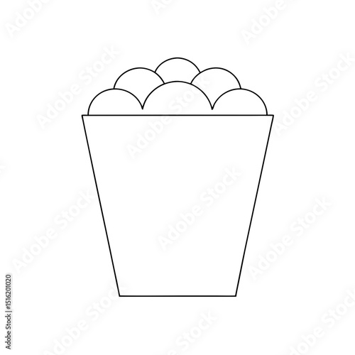 A Plate Of Pakora A Fried Indian Snack Fast Food On A White Background