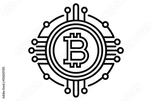 Abstract vector background illustration with a security lock and currency icons symbolizing finance and secure investment