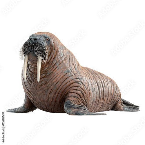Walrus Wildlife Animal Arctic Ocean Animal Mammal Isolated On PNG Transparent Background