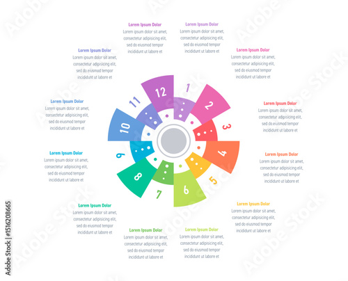 twelve steps infographic template. gears infographic template. infographic template for business, education, industry, technology world. infographic template for annual report, magazine