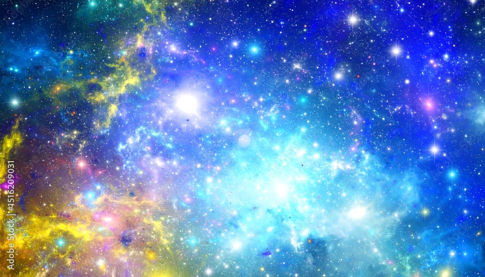 Cosmic Nebula with Colorful Starscape. Cosmic Nebula with Colorful Starscape.
