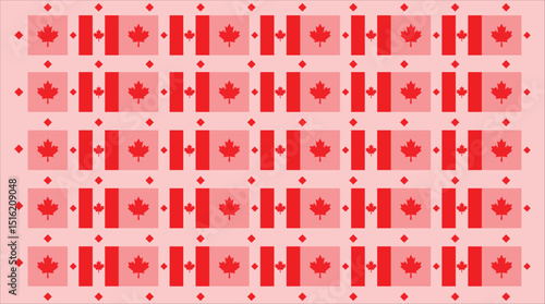 happy canada day background pattern with a maple leaf symbolizing patriotism and celebration