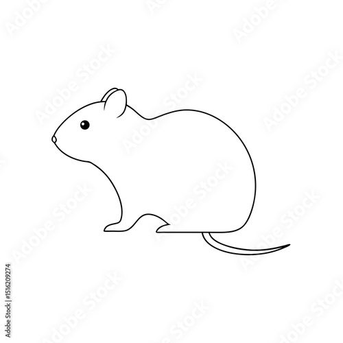Pere David Vole A Small Chinese Rodent Species On An Isolated White Floor