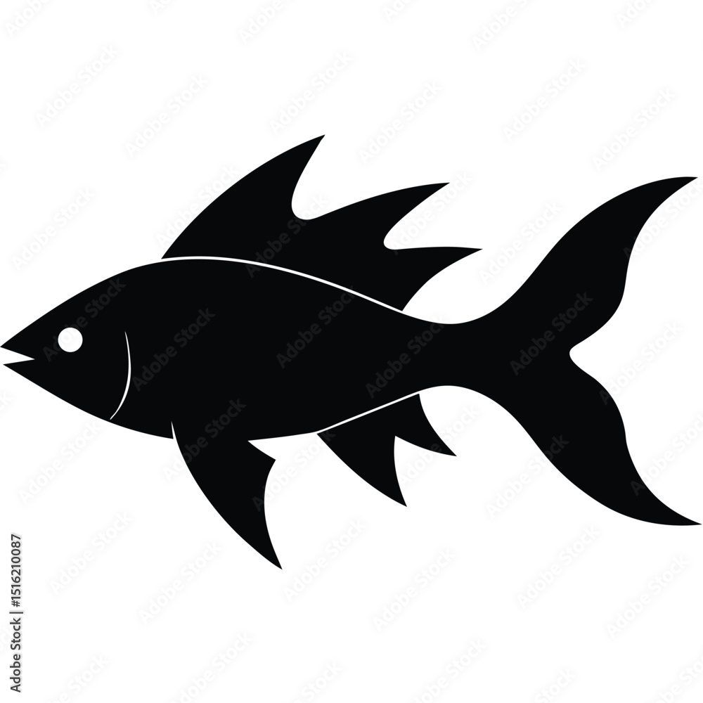 Obraz premium vector illustration of a fish
