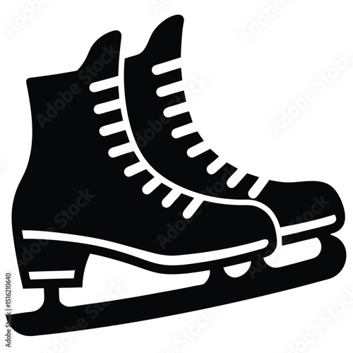 ice skates isolated on white background