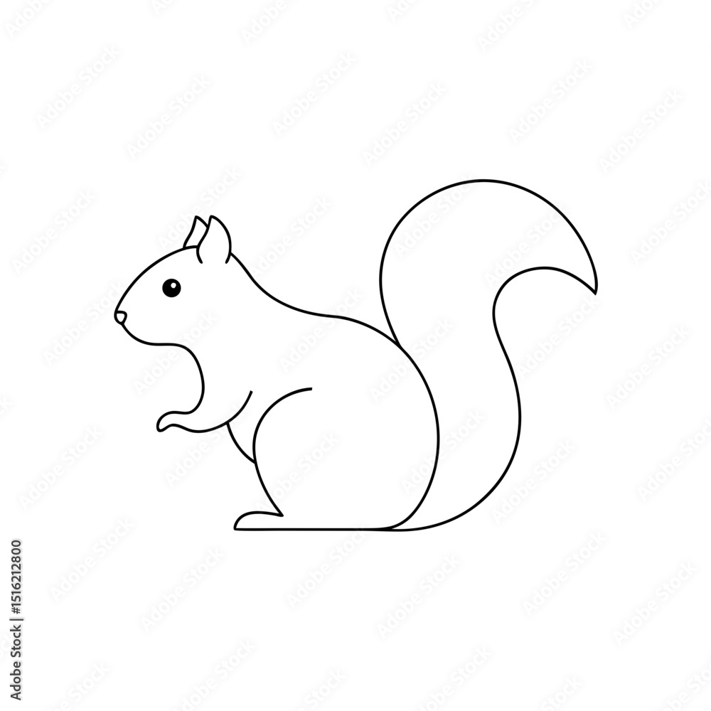 Cute Red Squirrel Eurasian Illustration for European Wildlife Designs Cute Red Squirrel Eurasian Illustration for European Wildlife Designs