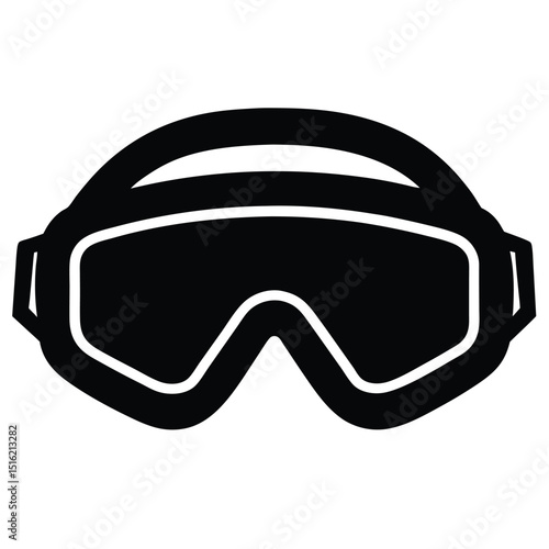 ski goggles isolated on white