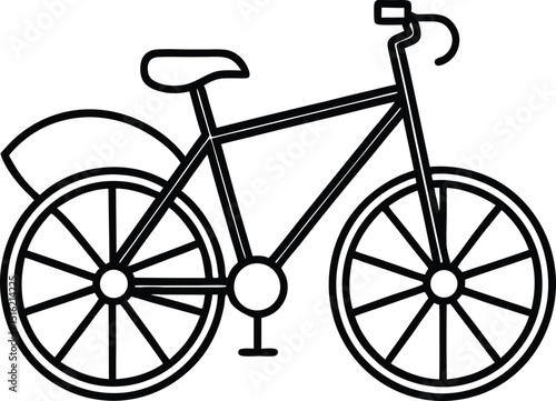 Silhouette Collection of Bicycles and Tricycles – Vector Illustration
