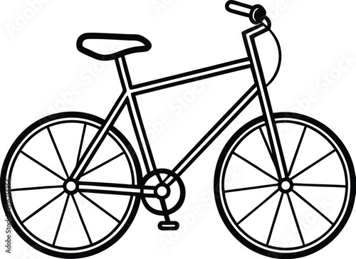 Silhouette Collection of Bicycles and Tricycles – Vector Illustration