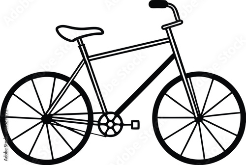 Silhouette Collection of Bicycles and Tricycles – Vector Illustration