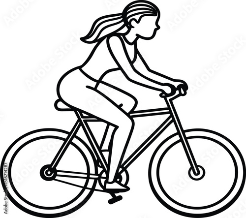 Silhouette Collection of Bicycles and Tricycles – Vector Illustration