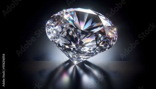 diamond on black background