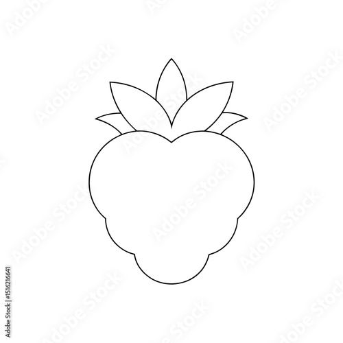 Sweet Salmonberry Fruit Illustration for Healthy Food and Berry Designs