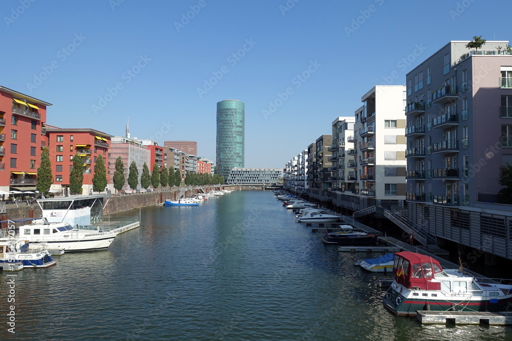 Obraz premium Westhafen in Frankfurt