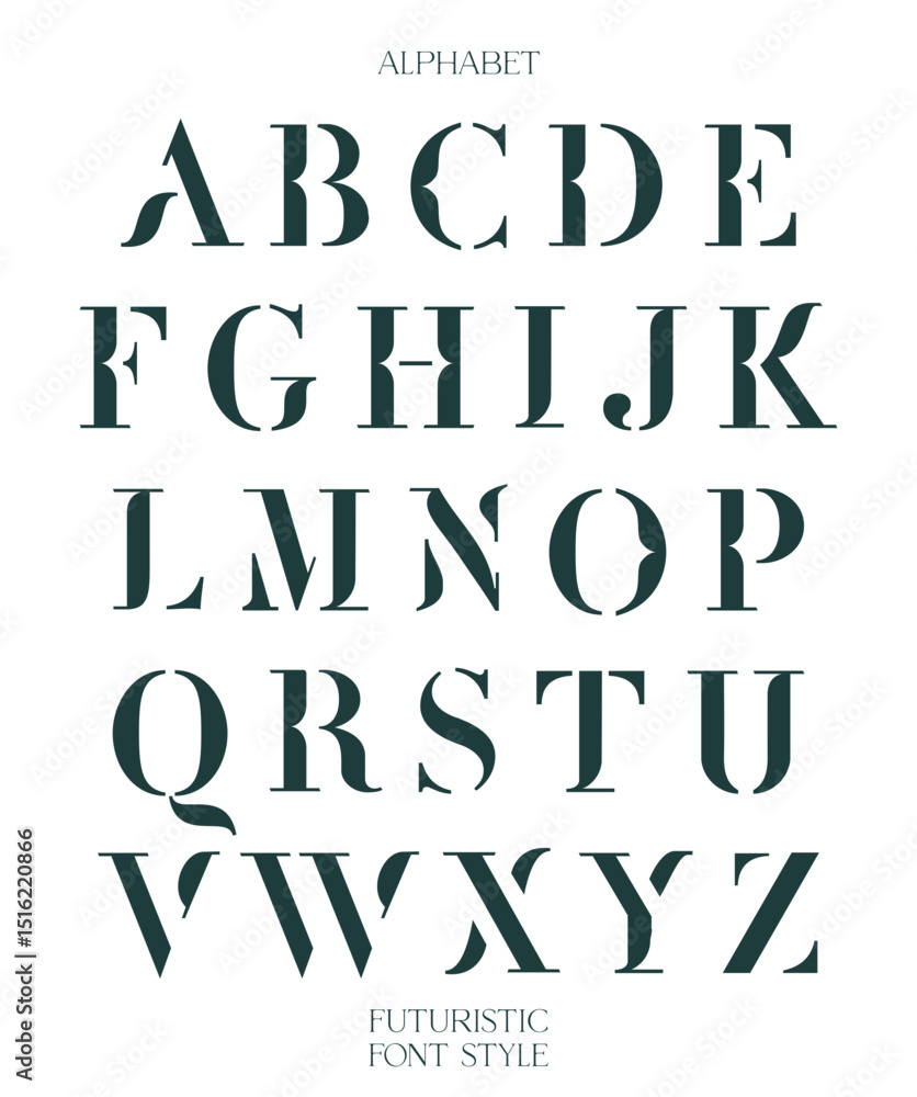 Vector Of Elegant Alphabet Letters Vector Of Elegant Alphabet Letters