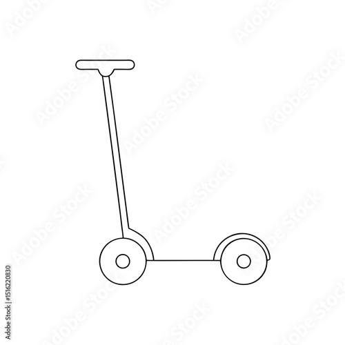 Modern Segway Personal Transporter on White for Urban Mobility