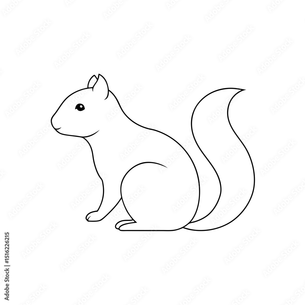 Common Gray Squirrel Vector Graphic Common Gray Squirrel Vector Graphic