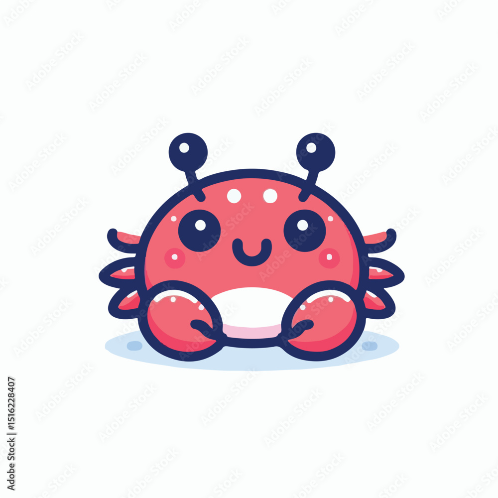 Fototapeta premium cute crab image vector