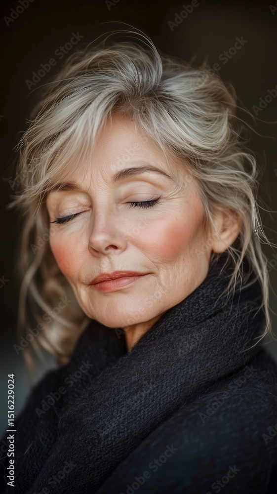 Calm Emotion Woman Portrait Calm Emotion Woman Portrait