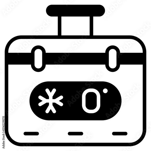 Smart Cooler Box icon with mixed style and pixel perfect base. Suitable for website design, logo, app and UI. Based on the size of the icon in general, so it can be reduced.