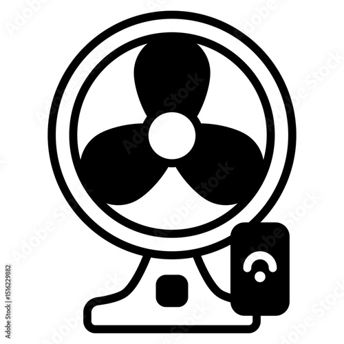 Smart Fan icon with mixed style and pixel perfect base. Suitable for website design, logo, app and UI. Based on the size of the icon in general, so it can be reduced.