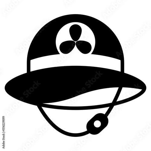Smart Sun Hat icon with mixed style and pixel perfect base. Suitable for website design, logo, app and UI. Based on the size of the icon in general, so it can be reduced.