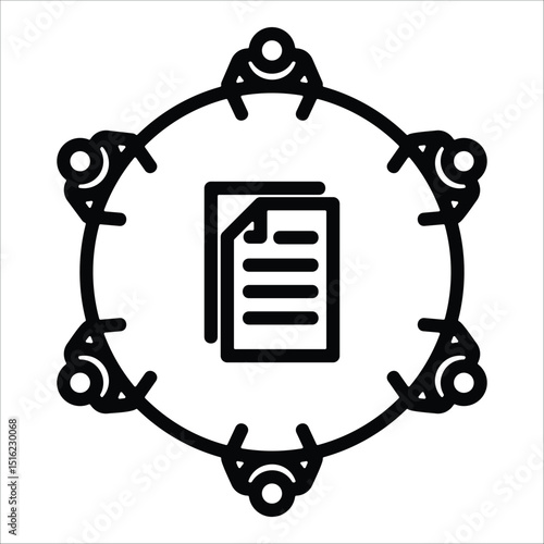 Meeting  Icon Element For Design