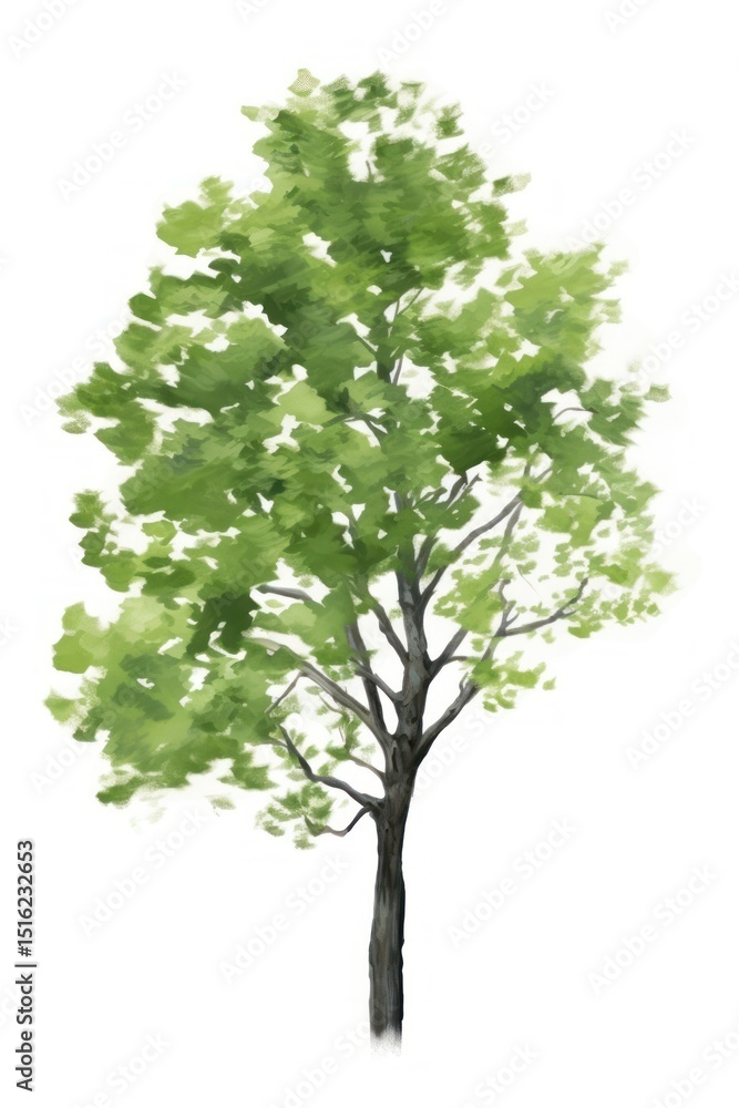 Obraz premium Tree plant white background outdoors.
