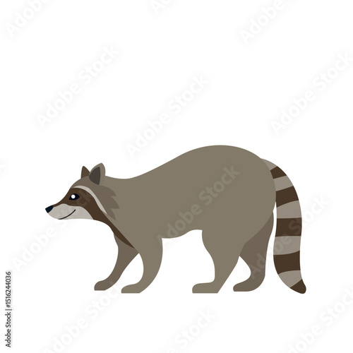 raccoon animal cute vector illustration emoji icon symbol sign 