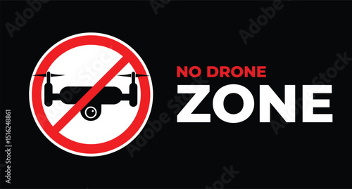 No Drone Zone Sign - Prohibiting Unmanned Aircraft