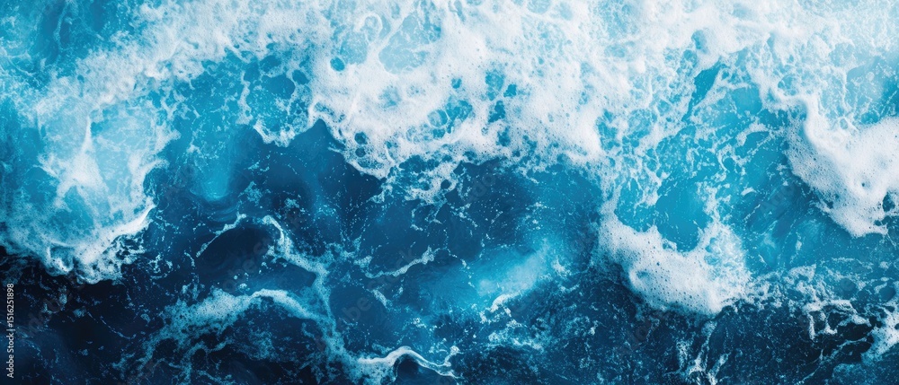 Fototapeta premium Azure waves crashing