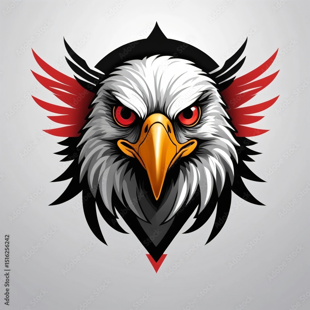 Obraz premium eagle head vector illustration logo