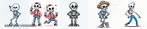 set of slang skeleton vectors