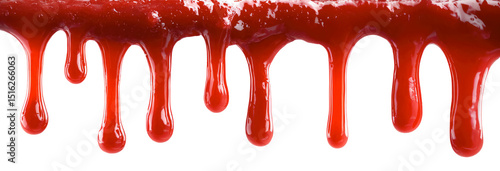 Tomato ketchup  on transparent background