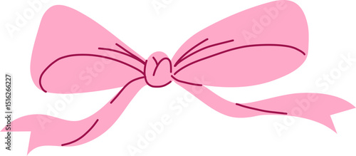 Wide Loop Ribbon Bow With Flowing Ends