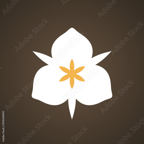 Sego lily - symbol from the flag of Salt Lake City