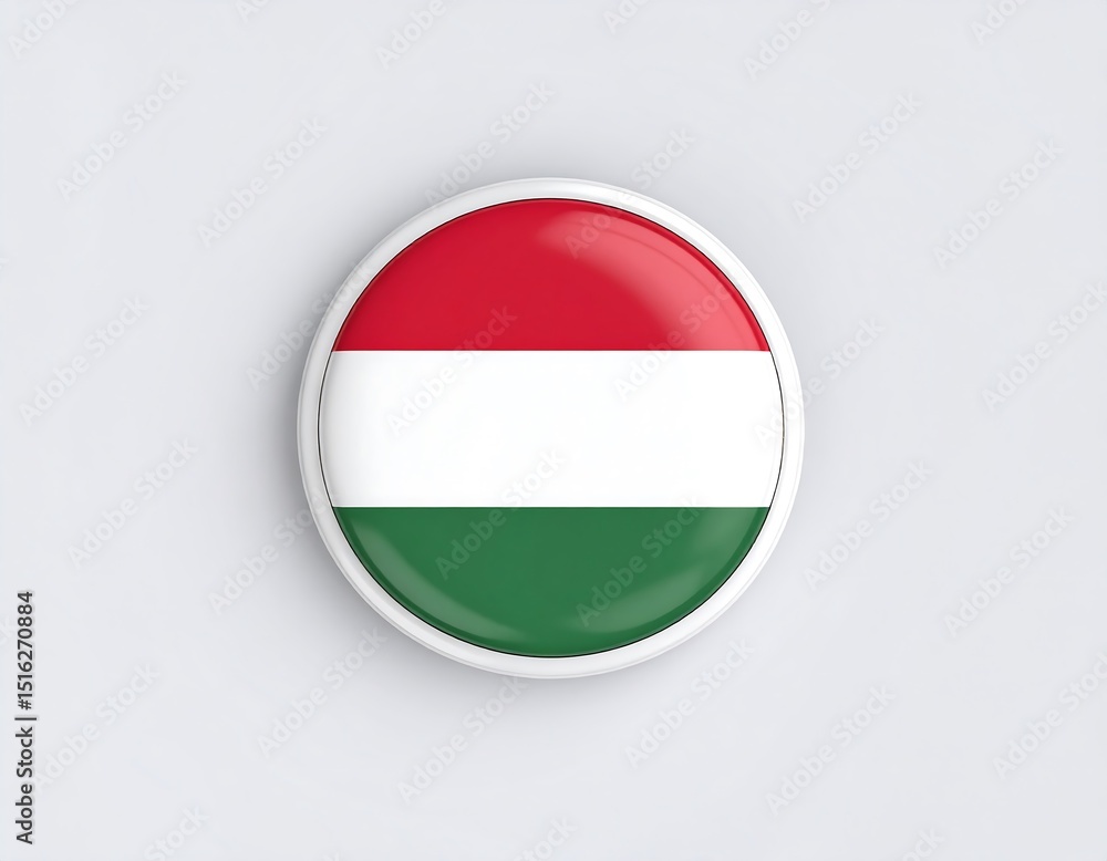 Circular flag badge Circular flag badge
